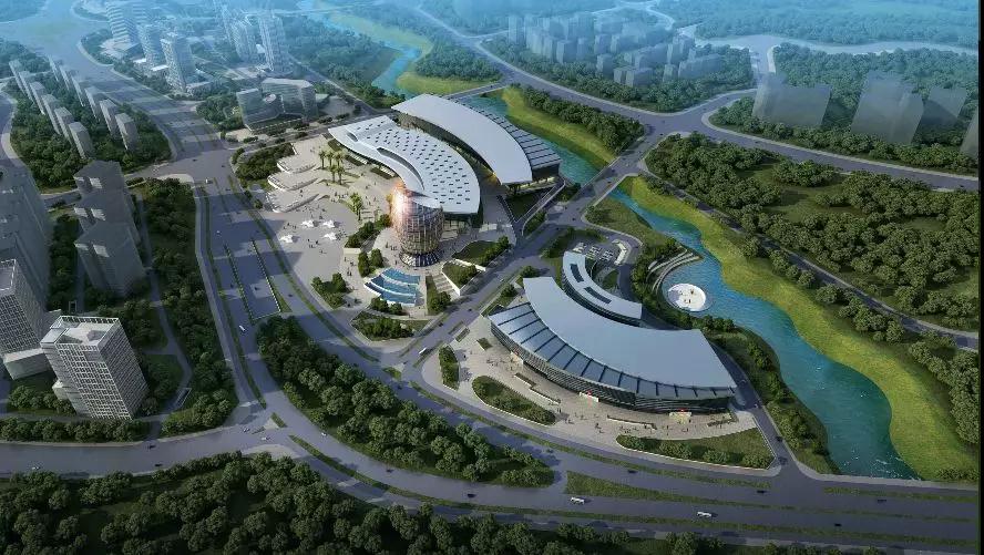 中国-东盟（柳州）工业品展示交易中心鸟瞰效果图